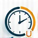 Icon showing a clock and shield, representing speed and security