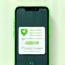 Icon of an instant notification on a phone, symbolizing real-time confirmation